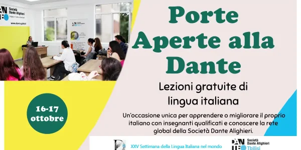 Porte aperte alla Dante Tbilisi XXV Settimana della Lingua Italiana