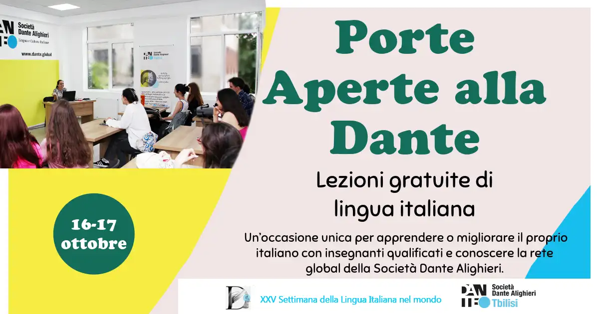 Porte aperte alla Dante Tbilisi XXV Settimana della Lingua Italiana